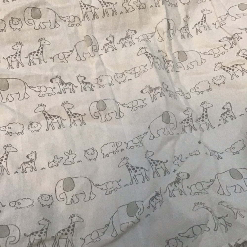 Cloud Island Animal Print Crib Sheets